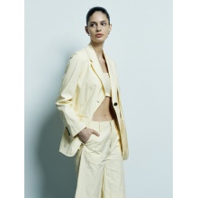 JASON WU 专柜同款服饰 23年夏季新款外套女轻商务双门襟亚麻西装