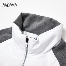  【专业高尔夫】HONMA高尔夫服饰男士羽绒服运动撞色立领
