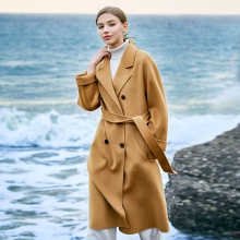 2022年新款双面羊绒大衣女纯羊绒中长款呢大衣羊毛毛呢外套101801