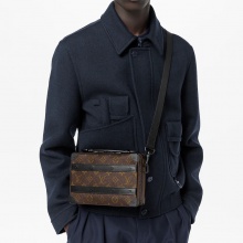 路易威登LV男士手提包单肩包软行李箱提手包织物衬里双拉链开合