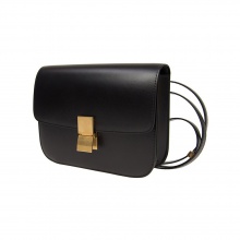 CELINECeline 中号箱形小牛皮单肩包